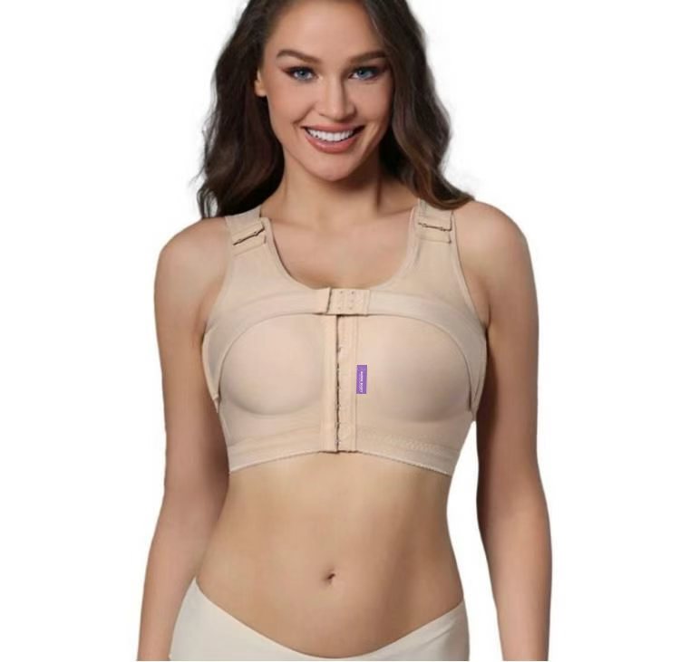 Baddie Booty compression bra for post-surgical recovery and daily posture correction.