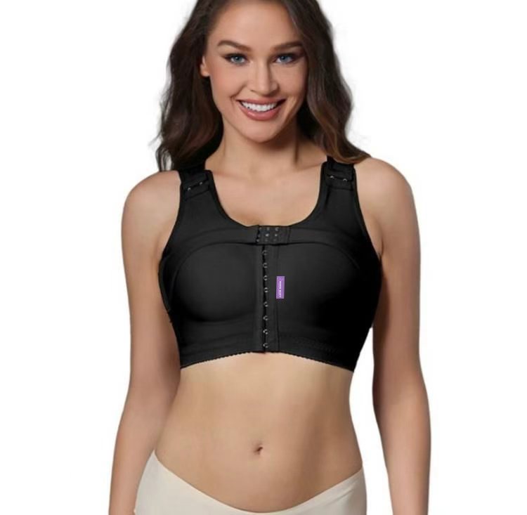 Baddie Booty compression bra for post-surgical recovery and daily posture correction.